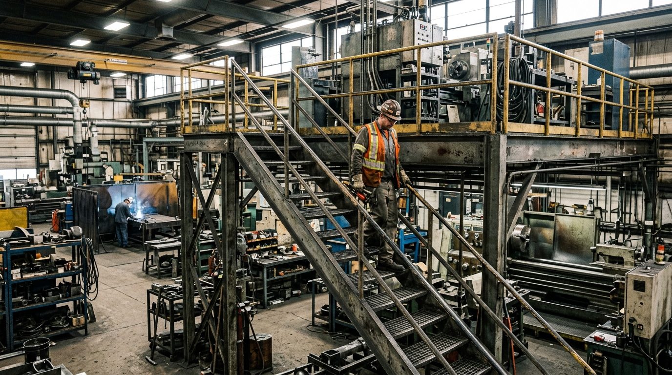 Лестницы и площадки металлические